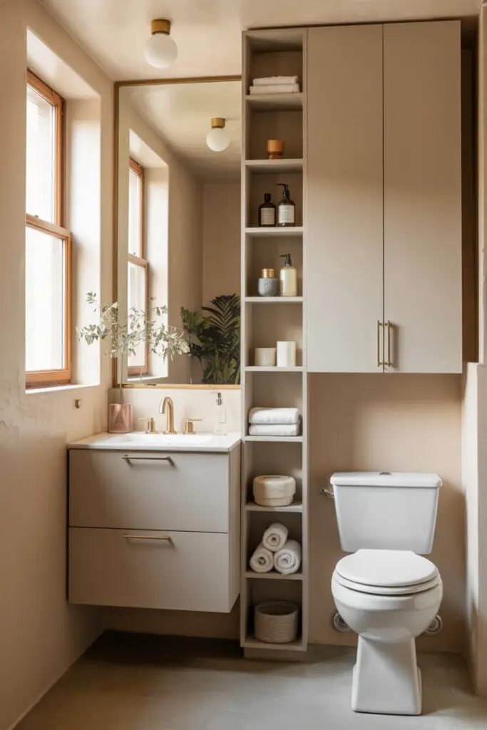 How to Arrange Furniture in a Small Bathroom (Without Losing Your Mind or Elbow Room) 5 Step Five Think Vertical, Not Just Horizontal