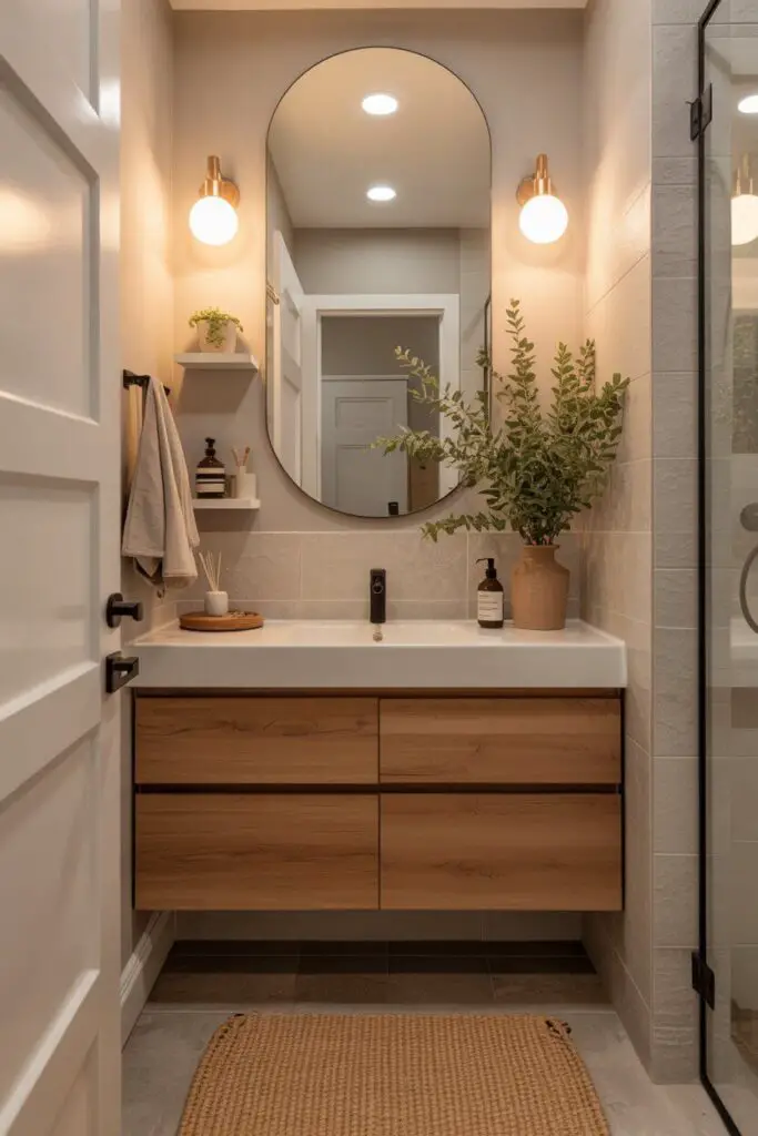 How to Add a Modern Twist to a Small Bathroom (Without Making It Feel Like a Shoebox) 3 Swap Bulky Fixtures for Sleek Ones