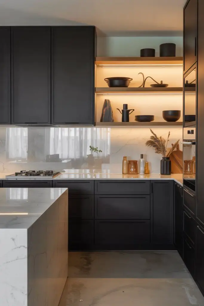 13 Chic Modern Luxury Kitchen Decor Ideas You’ll Actually Want in Your Home 6 Texture on Texture