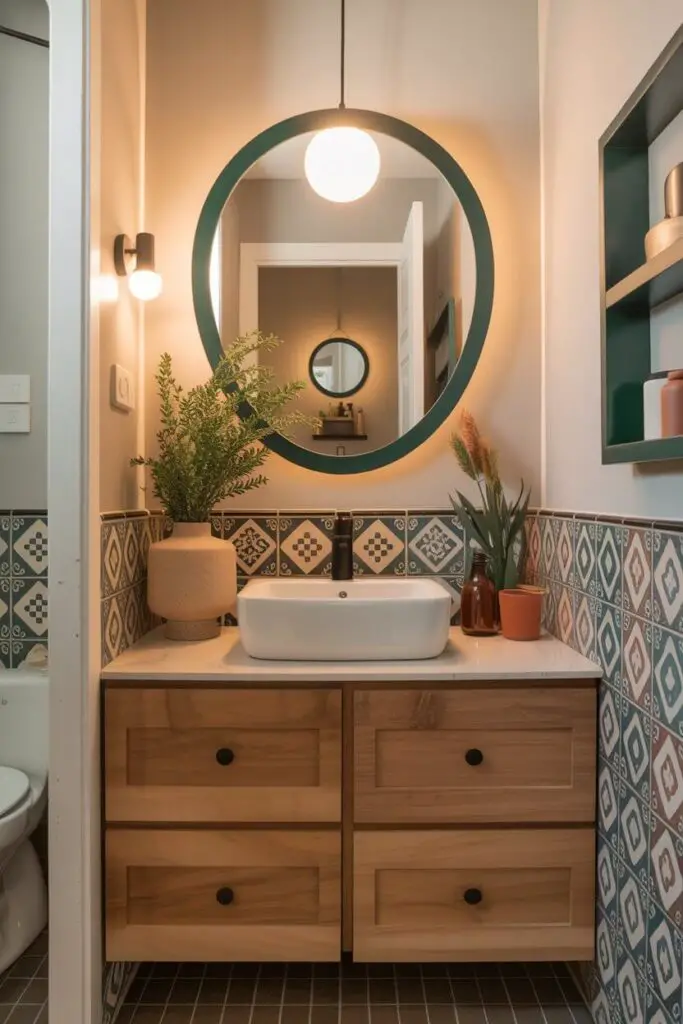 How to Incorporate Art in a Small Bathroom Design (Without Making It Feel Cluttered) 12 Thinking Beyond Wall Art