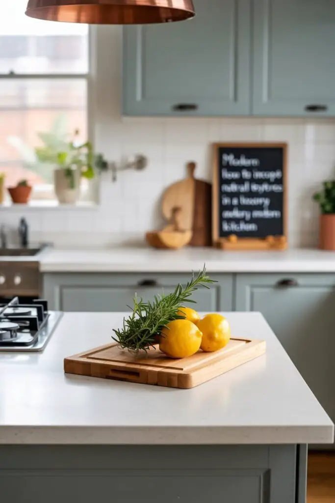 How to Incorporate Natural Textures in a Luxury Modern Kitchen 14 Tie It All Together with Color