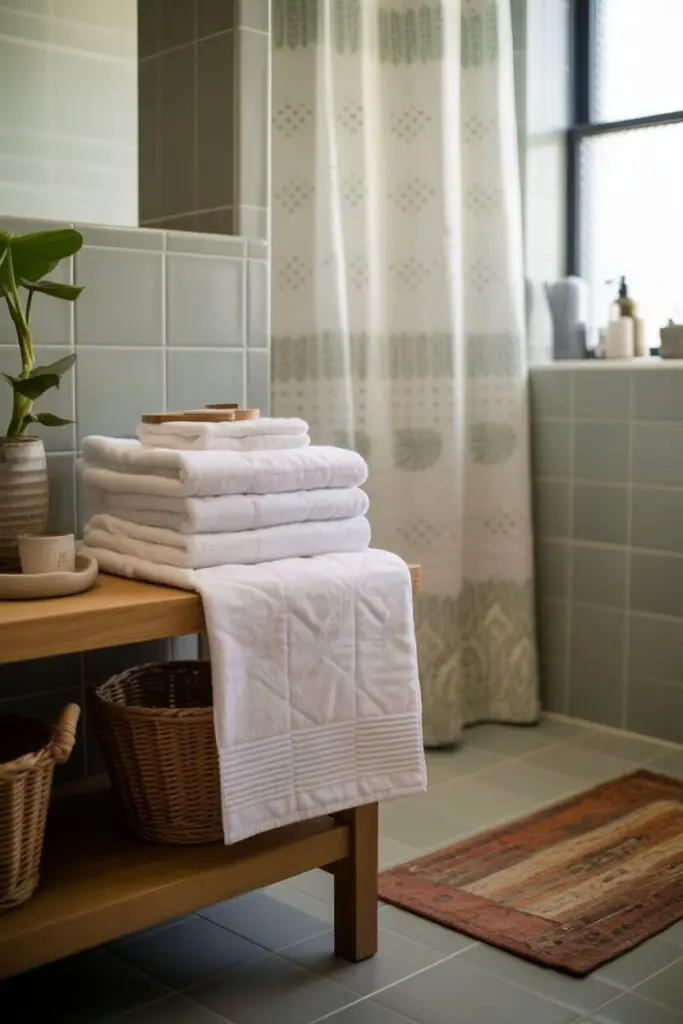 How to Do an Easy Bathroom Makeover (Without Losing Your Mind) 10 Towels, Rugs, and Shower Curtains