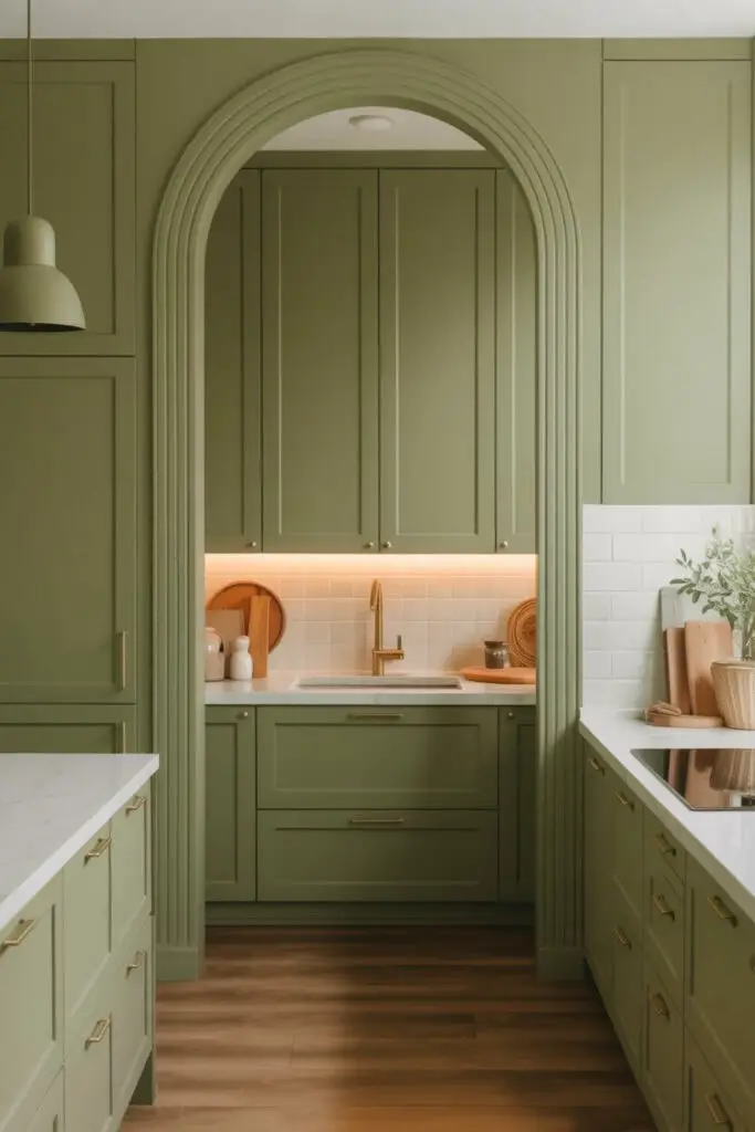 How to Design a Luxury Kitchen with a Bold Color Scheme 11 Use Bold Color to Highlight Architectural Features