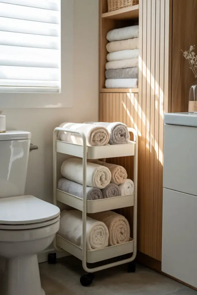 Use Narrow or Stackable Storage Solutions