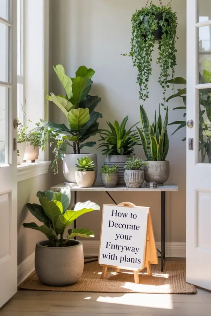 Why Decorate Your Entryway with Plants