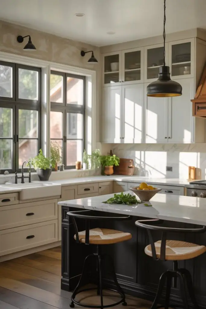 How to Design a Luxury Kitchen with a Modern Farmhouse Style: 13 Must‑Have Elements 11 Work in Black Accents