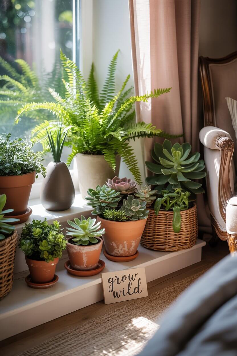 Cute Bedroom with Plant Ideas: How to Bring Greenery into Your Cozy Space