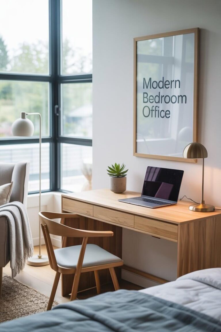 Modern Bedroom Office Ideas: 13 Stylish Workspaces