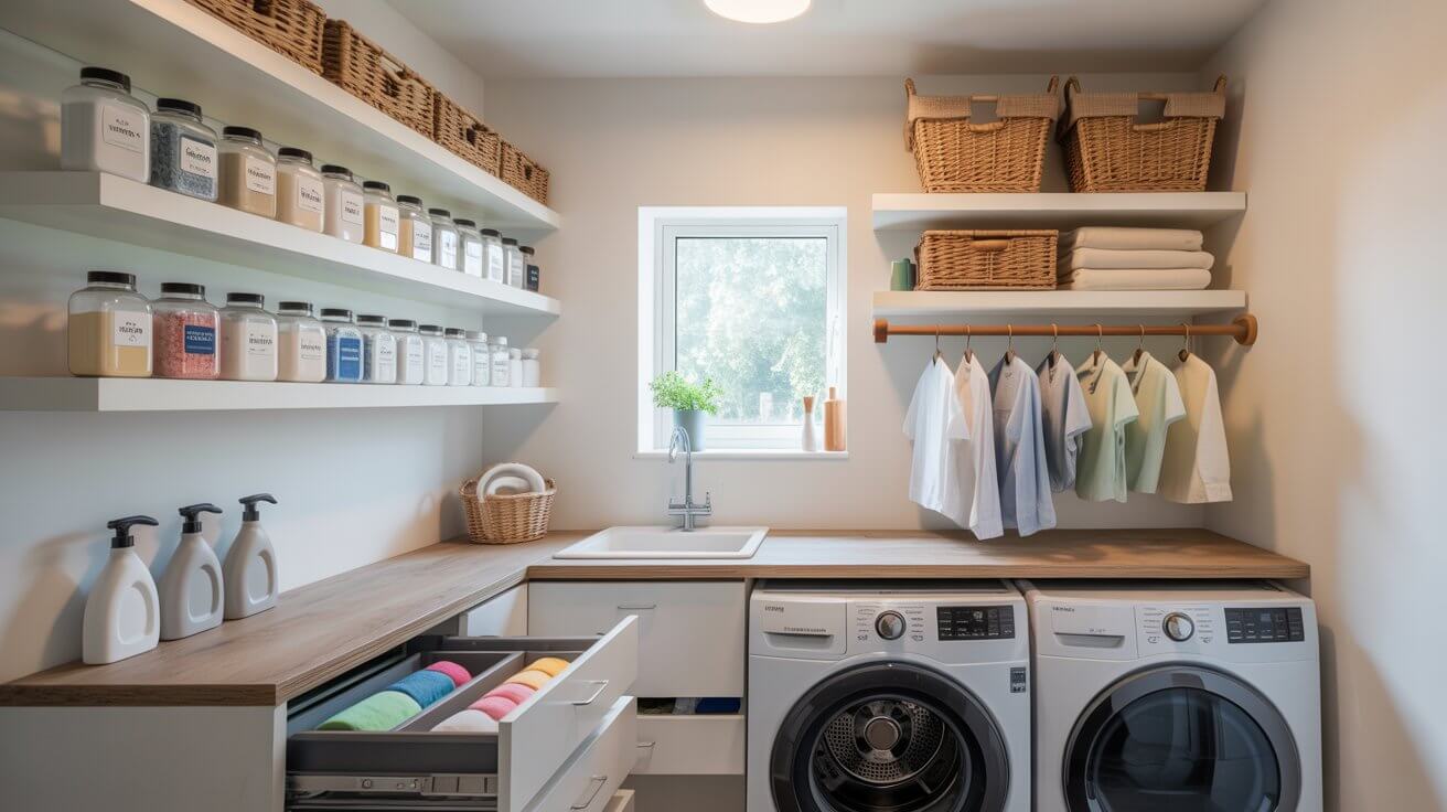 Mini Laundry Room Organization Ideas: 13 Smart Storage Tips