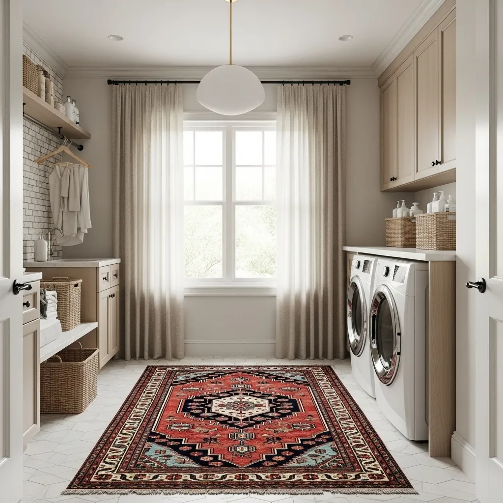 13 Laundry Room Rug Ideas You’ll Actually Want in Your Home 2 Vintage Persian Rugs for Timeless Charm