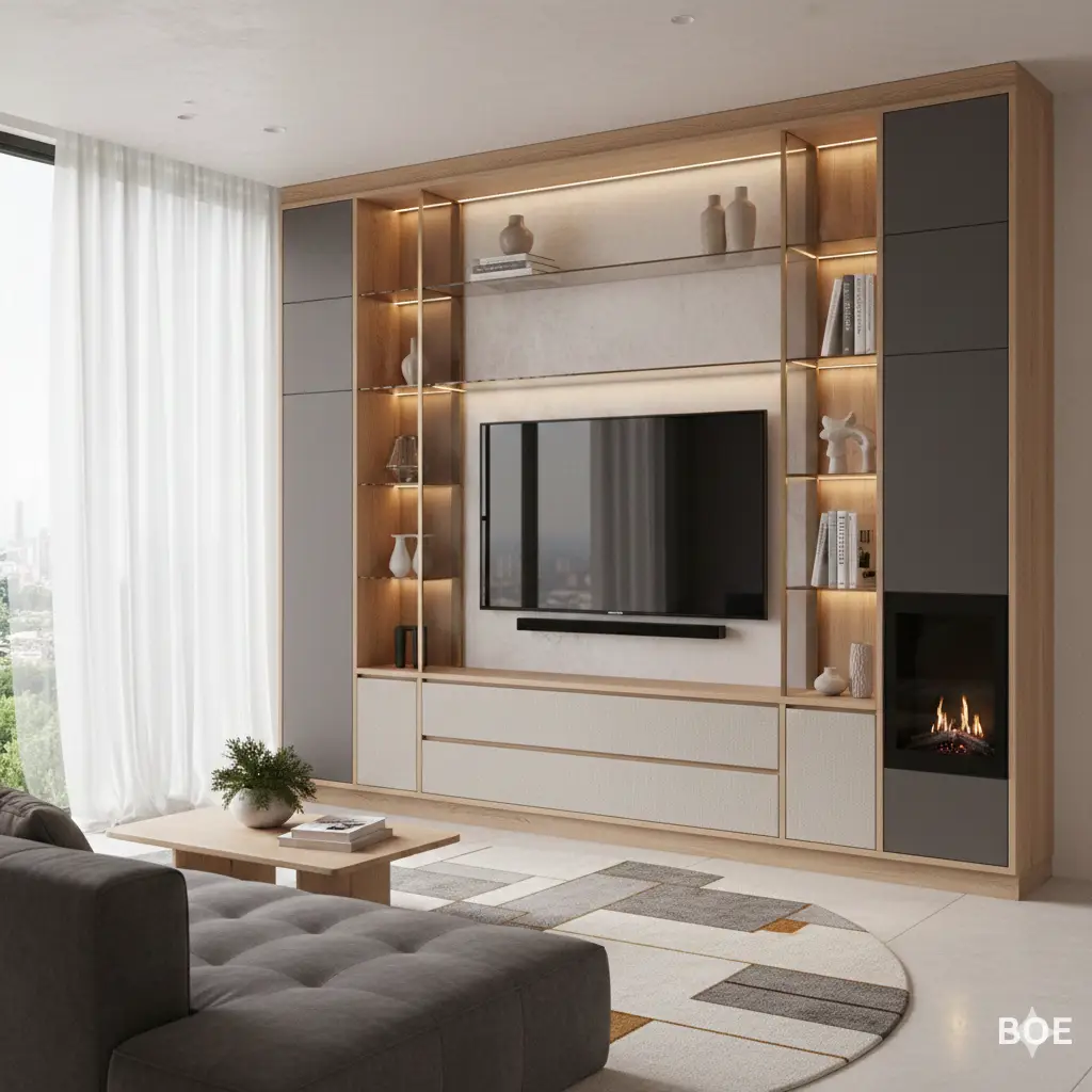 13 Built-In Living Room Storage Design Ideas to Declutter Your Space