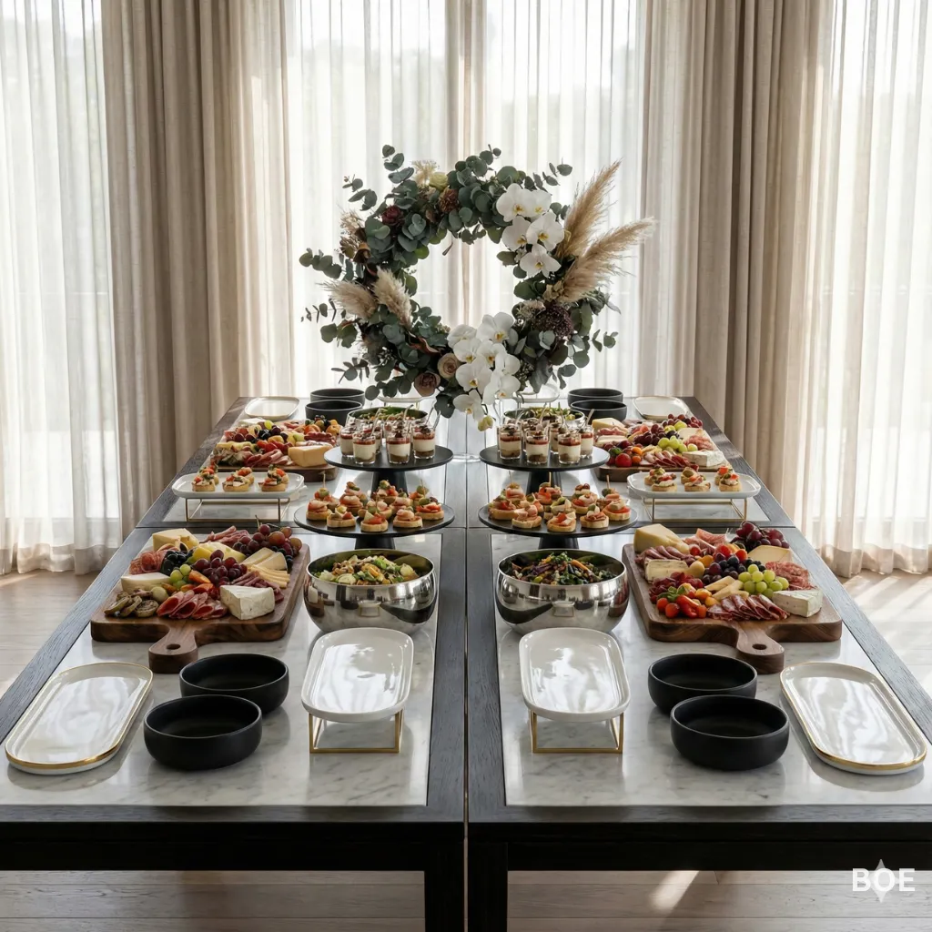 13 Stunning Catering Food Table Ideas – Elegant, Creative & Crowd-Ready
