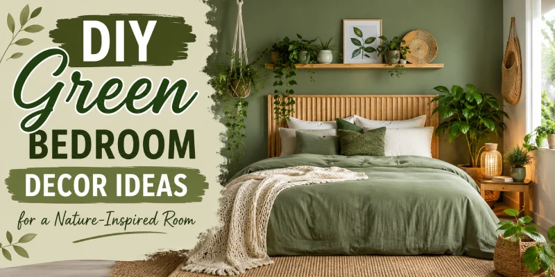 10 DIY Green Bedroom Decor Ideas for a Nature-Inspired Room 8 10 DIY Green Bedroom Decor Ideas for a Nature-Inspired Room