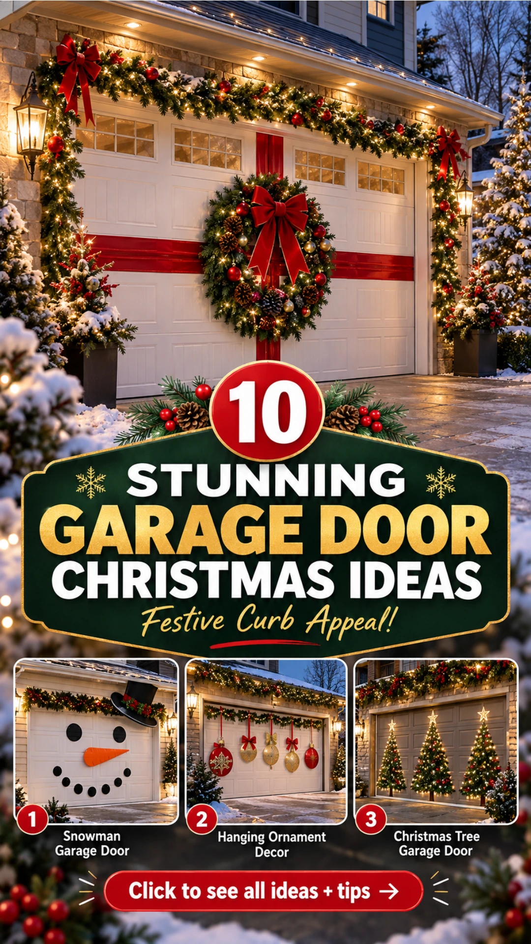 Garage Door Christmas Decorations: 10 Festive Ideas 11 Garage Door Christmas Decorations: 10 Festive Ideas for Curb Appeal