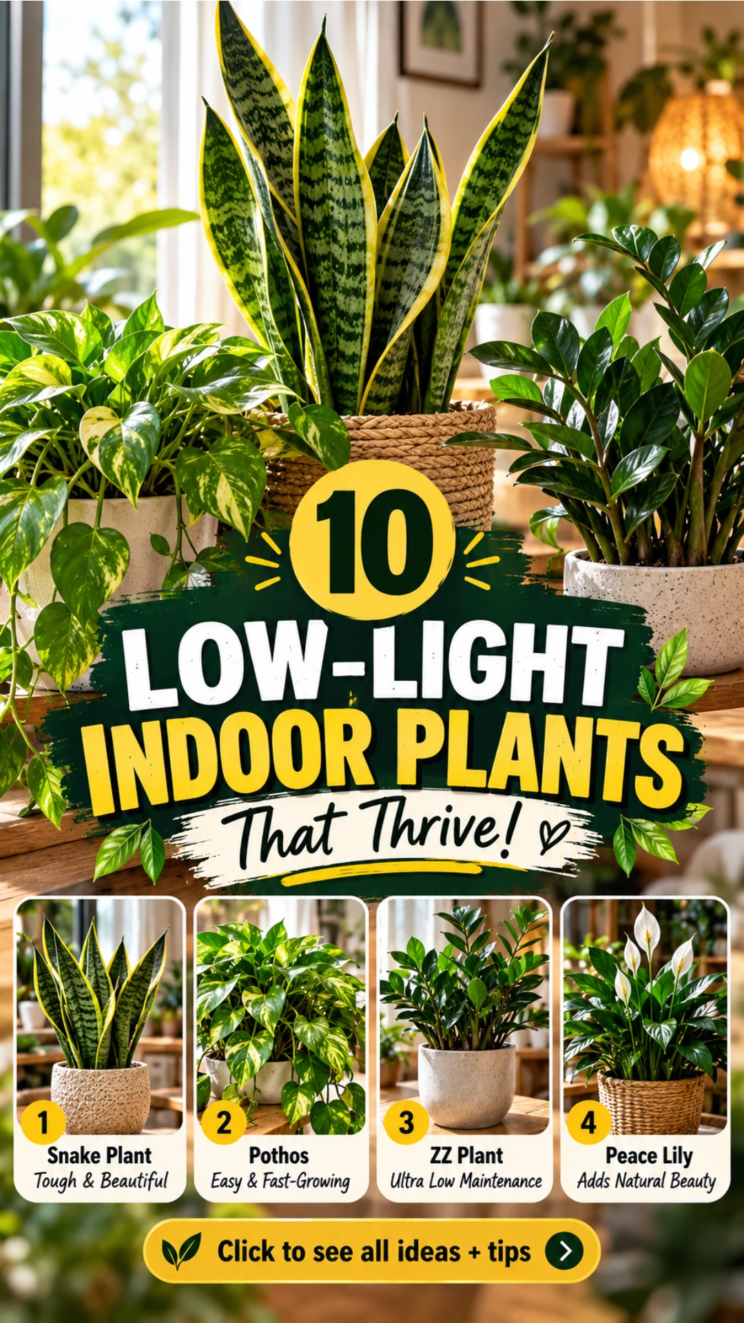 Indoor Plants That Need Minimal Light: 10 Easy Picks 11 10 Indoor Plants That Need Minimal Light for Dim Rooms
