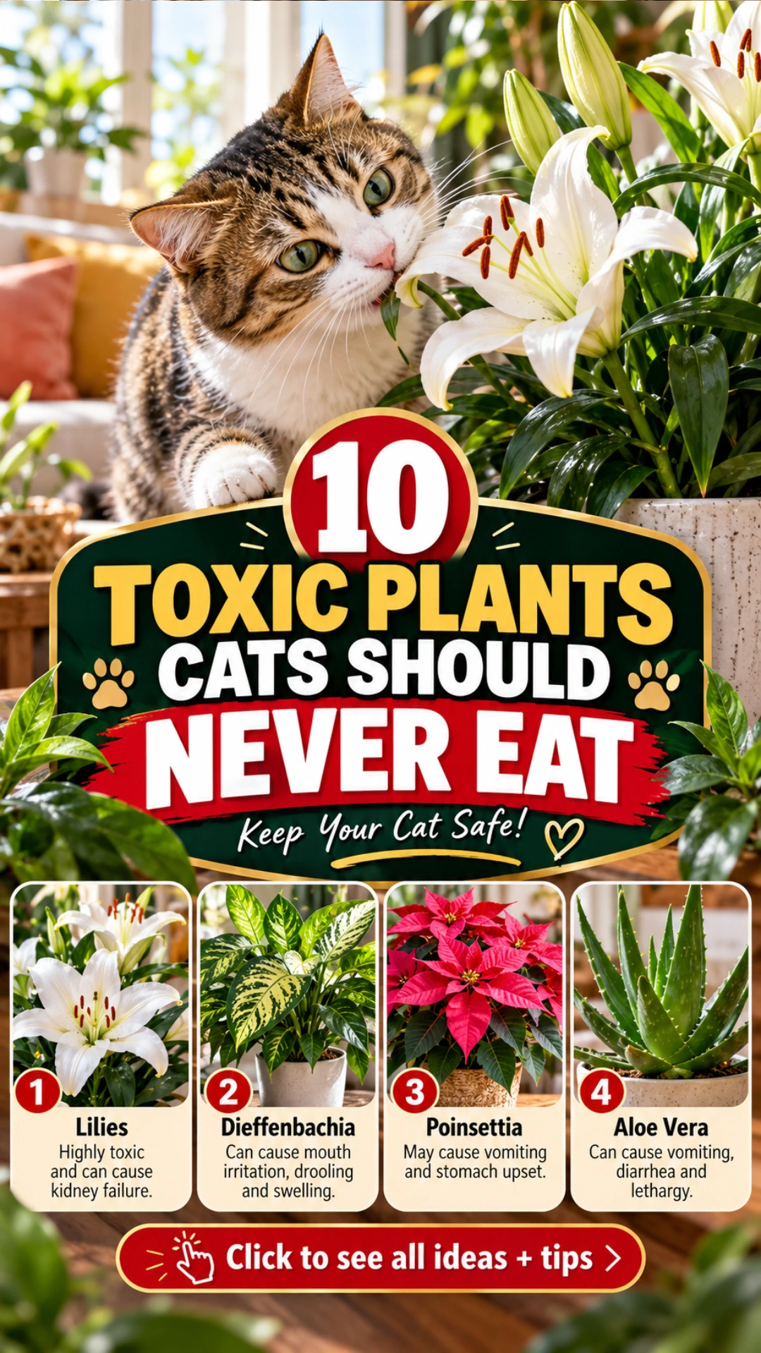 Plants That Are Toxic to Cats: 10 Common Houseplants 11 Plants That Are Toxic to Cats: 10 Common Houseplants to Avoid